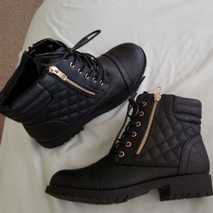 Brand New Women's Black Combat Boots